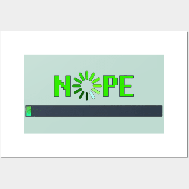 Nope Computer Loading Bar Wall Art by MotoGirl